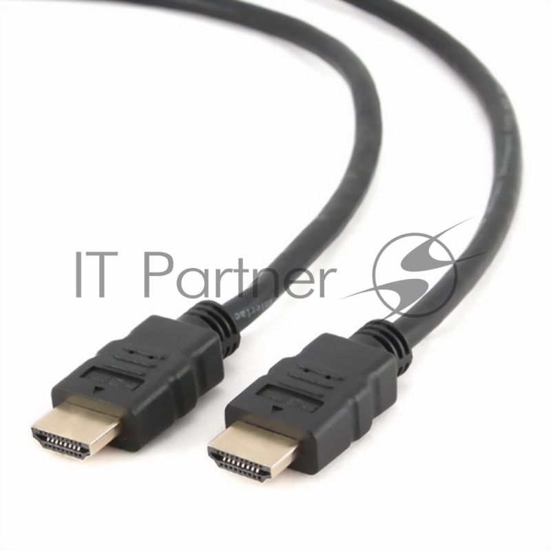 Кабель Cablexpert HDMI CC-HDMI4-0.5M, 19M/19M, v2.0, медь, позол.разъемы, экран, 0.5м, черный, пак