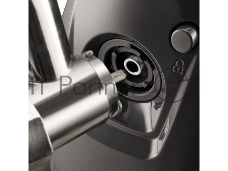 Мясорубка электрическая Moulinex ME684832 черный, 2000 Вт, 3.5 кг/мин, реверс, защита от перегрузки, насадки - 10