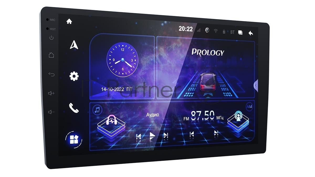 Автомагнитола Prology MPA-235 DSP, 2 DIN, 10.1", Android 10, Bluetooth, USB Type-A, AUX, GPS