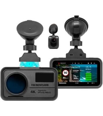 Видеорегистратор с радар-детектором TrendVision Hybrid Signature Real 4K 2CH GPS ГЛОНАСС