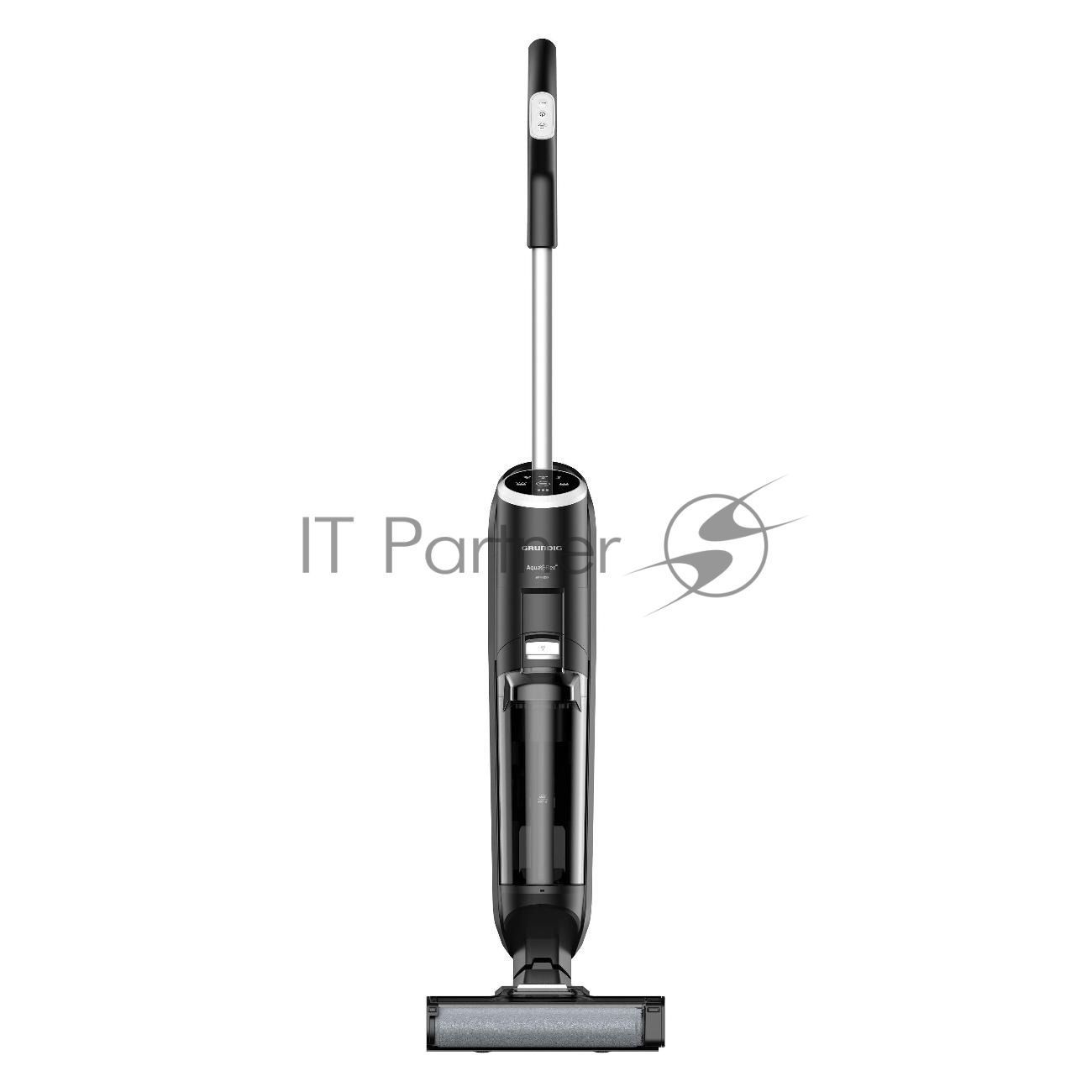 Пылесос вертикальный Grundig VCW 7230 черный, питание от аккумулятора, 19 Вт, уборка суxая/влажная, пылесборник 0.5 л