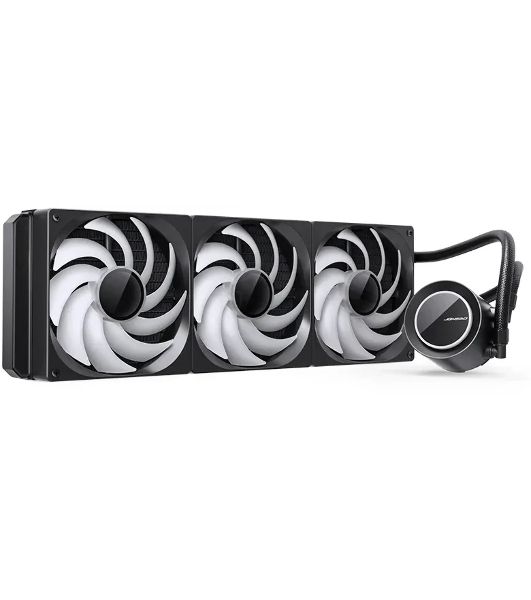 Система жидкостного охлаждения Jonsbo TG-420 ARGB Black, 420 мм, 3x140 мм, 800-1800 об/мин, 20.3-36.2 дБ, 4-pin PWM, 300 Вт, ARGB, черный