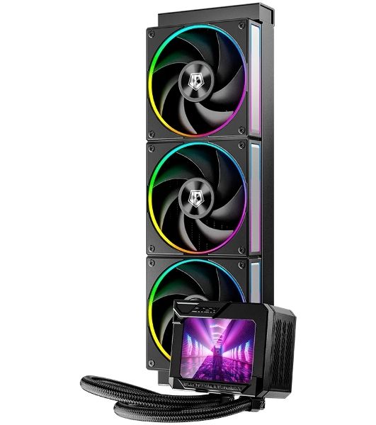 Система водяного охлаждения ID-Cooling DL360 Max ARGB Soc-AM5/AM4/1200/1700/1851 черный 4-pin 14-31.2dB Al LCD 350W Ret