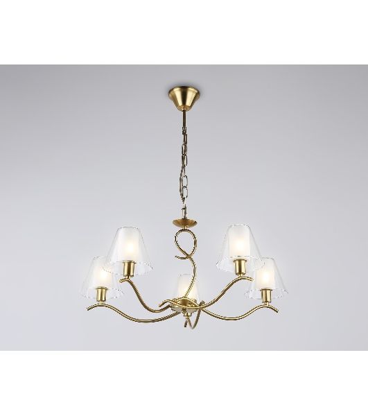 Люстра Ambrella light LH57091/5 BS/FR латунь/белый матовый E14/5 max 40W D690*790