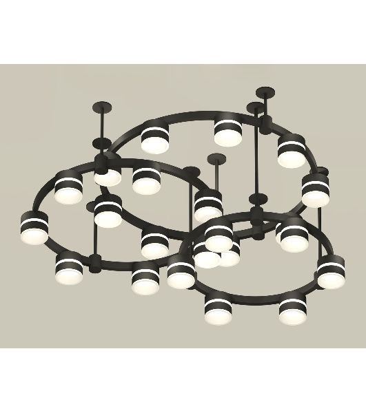 Светильник Ambrella light XR92222220/22 SBK/FR черный песок/белый матовый GX53