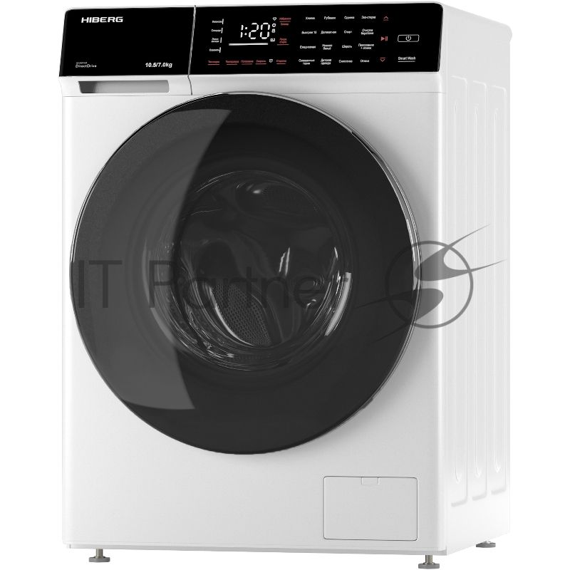 Стирально-сушильная машина HIBERG i-DDQ9-10714 W белый загр. фронтальная макс.: 10,5 кг 1400 об/мин класс: А+++