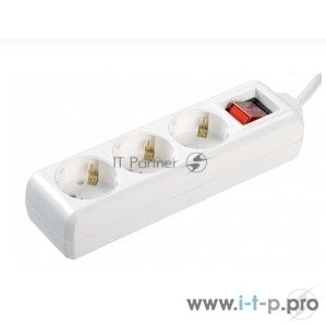 Удлинитель 3х1.5 м с заземл. 16А IP20 У03К с выкл. ПВС 3х1 IEK WYP10-16-03-01-ZK-17