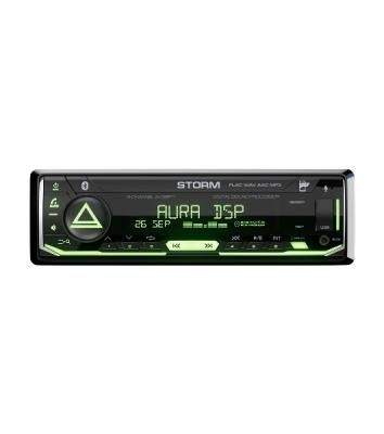 Автомагнитола AURA STORM-868DSP, 1 DIN, Bluetooth, USB Type-A, AUX, пульт ДУ