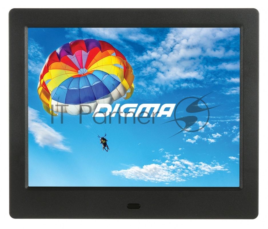 Фоторамка Digma 8" PF-843 1024x768 черный пластик ПДУ Видео