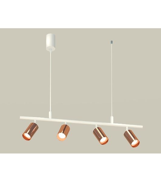 Светильник Ambrella light XB9001330/4 SWH/PPG белый песок/золото розовое полированное MR16 GU5.3 (С9001, С6326, N6135)