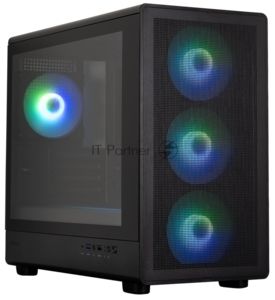 Компьютерный корпус ZALMAN M5, MATX, BLACK, WINDOW, 1xCombo (3.5'' or 2.5''), 1x3.5", 2x2.5", 1xUSB2.0, 1xUSB3.0, 1xUSB Type-C, FRONT 3x120мм ARGB, REAR 1x120мм ARGB