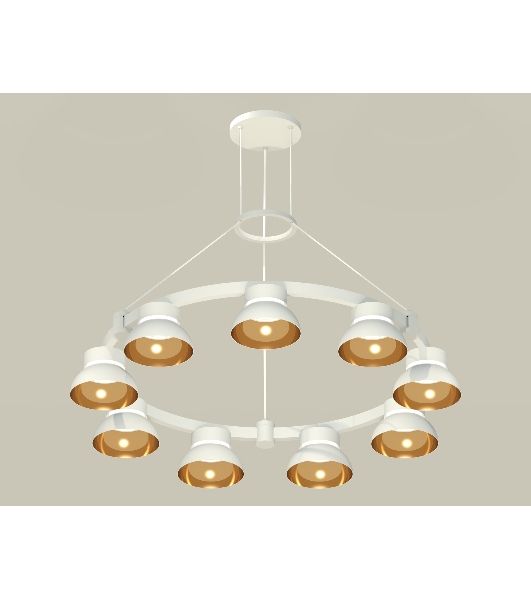 Светильник Ambrella light XR92031702/9 SWH/PYG/CL белый песок/золото желтое полированное/прозрачный GX53 (A9203, C9241, N8144)