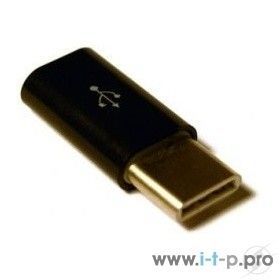 Переходник KS-is KS-294 Адаптер USB F в USB Type C M, черный
