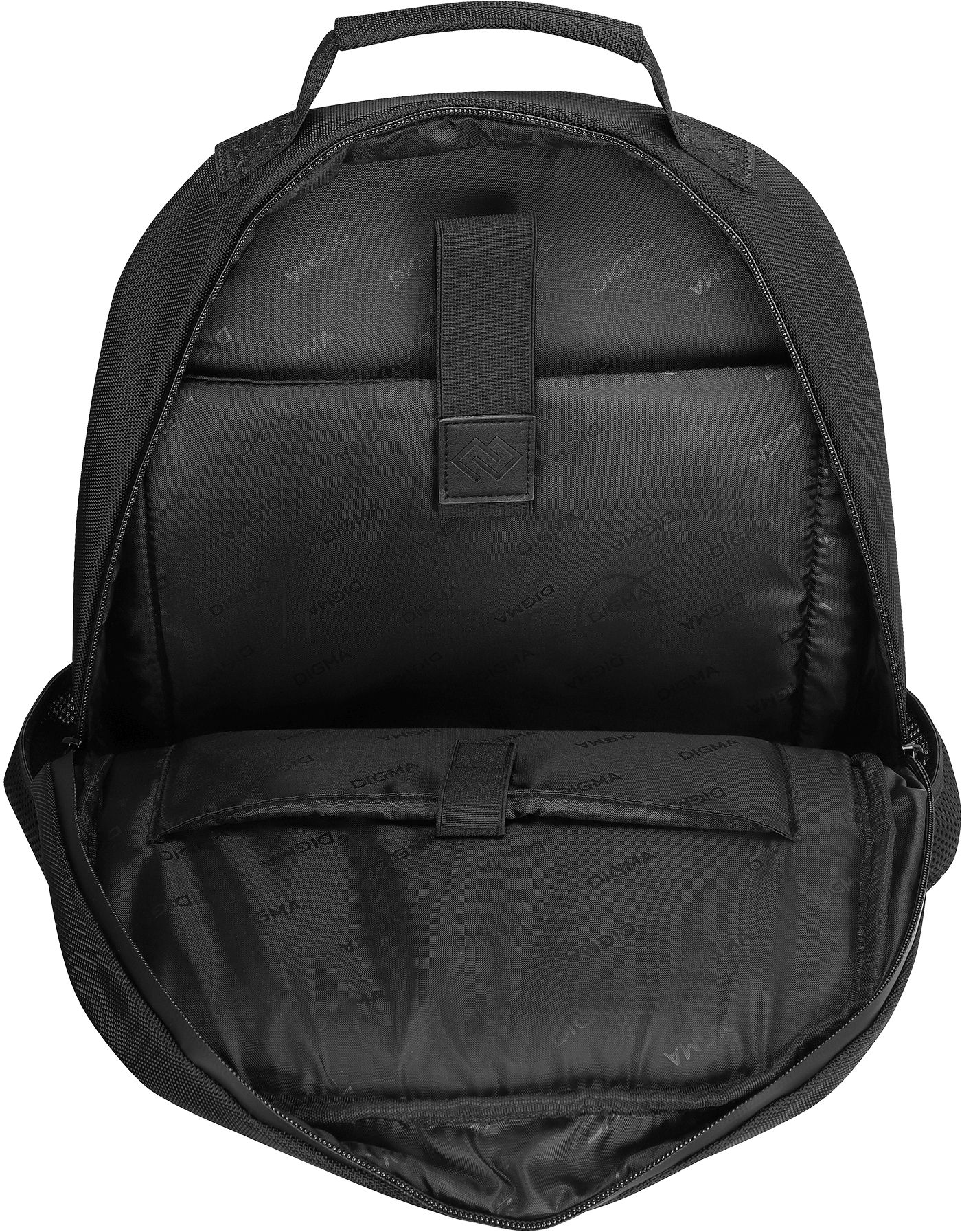 Рюкзак для ноутбука 15.6" Digma Stash S2 черный полиэстер (DGbP15S2BK)