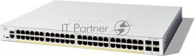 Коммутатор Cisco Catalyst C1300-48P-4G, 48×1 Гбит/с, 4×1 Гбит/с SFP, управляемый