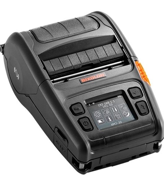 Принтер этикеток мобильный Bixolon XM7-30, 203 dpi, 127 мм/сек, USB, RS-232 (COM порт, Serial), Bluetooth, черный