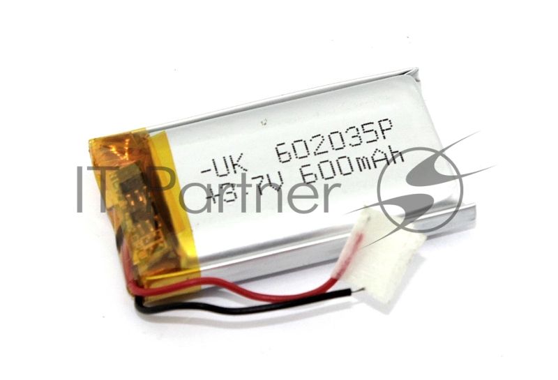 Аккумулятор Li-Pol (батарея) 6x20x35мм 2pin 3.7V/600mAh