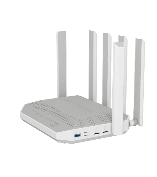 Мультигигабитный интернет-центр Netcraze Hero 5G (NC-4110) с модемом 5G, двумя слотами для SIM-карт, Mesh Wi-Fi 6 AX3000, Smart-коммутатором 1×2.5G и 4×1G, многофункциональными портами USB 3.0 и 2.0
