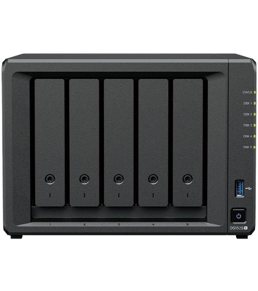 СХД настольное исполнение Synology 5BAY NO HDD USB3 DS1525+