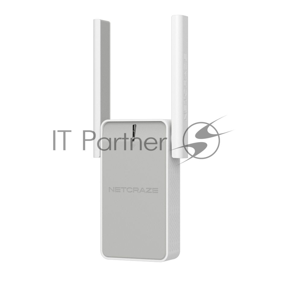 Wi-Fi Mesh-ретранслятор Netcraze Buddy 5 Mesh-ретранслятор Wi-Fi AC1200 2,4 ГГц/ 5 ГГц, 1x100 Мбит/с Ethernet