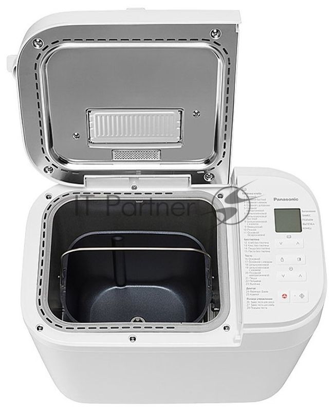 Хлебопечка Panasonic SD-R2520WTS белый, 550 Вт, программ - 28 шт, вес выпечки - 1.1 кг