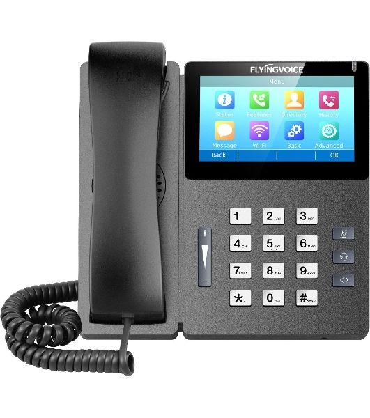 Телефон IP Flyingvoice FIP15G Plus черный (упак.:1шт)