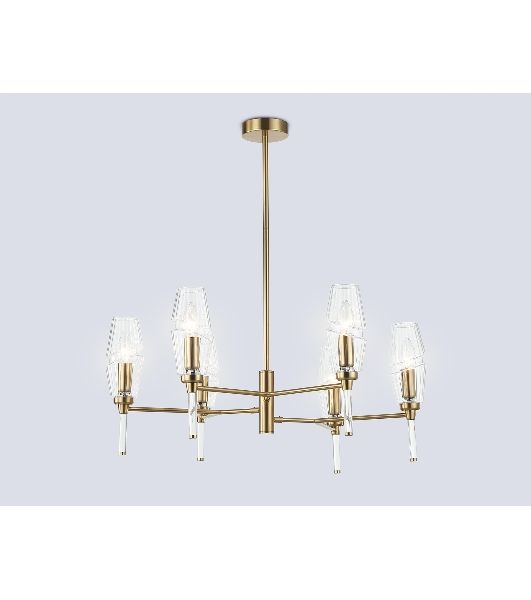 Люстра Ambrella light LH55201/6 BS/CL латунь/прозрачный E14*6 max 40W D660*520