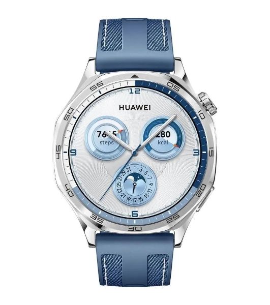 Умные часы Huawei Watch GT 5, 1.43" AMOLED, Bluetooth, NFC, GPS, IP69K, синий
