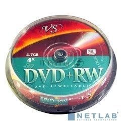 Диск DVD+RW VS (PERFEO) 4.7 Gb, 4x, Cake Box (10), (10/250).
