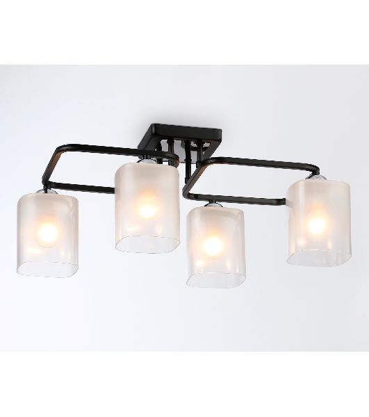 Светильник Ambrella light TR303222/4 BK/CH/FR черный/хром/белый матовый E27*4 max 60W 530*290*220