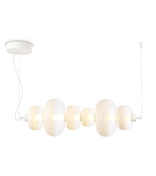 Подвесной светодиодный светильник Ambrella light LH11071 WH/FR белый/белый матовый 36W 3000K 745*230*230