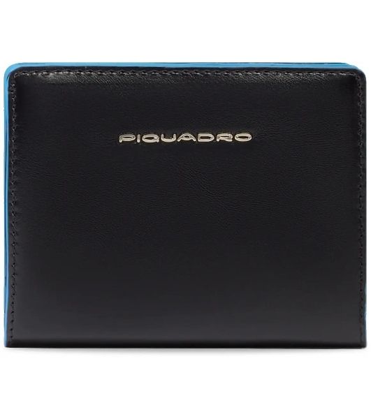 Кошелек женский Piquadro Blue Square PD6660B2R/N черный натур.кожа