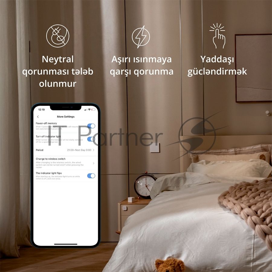 Выключатель умный одноклавишный Aqara Smart Wall Switch H1 (WS-EUK01)