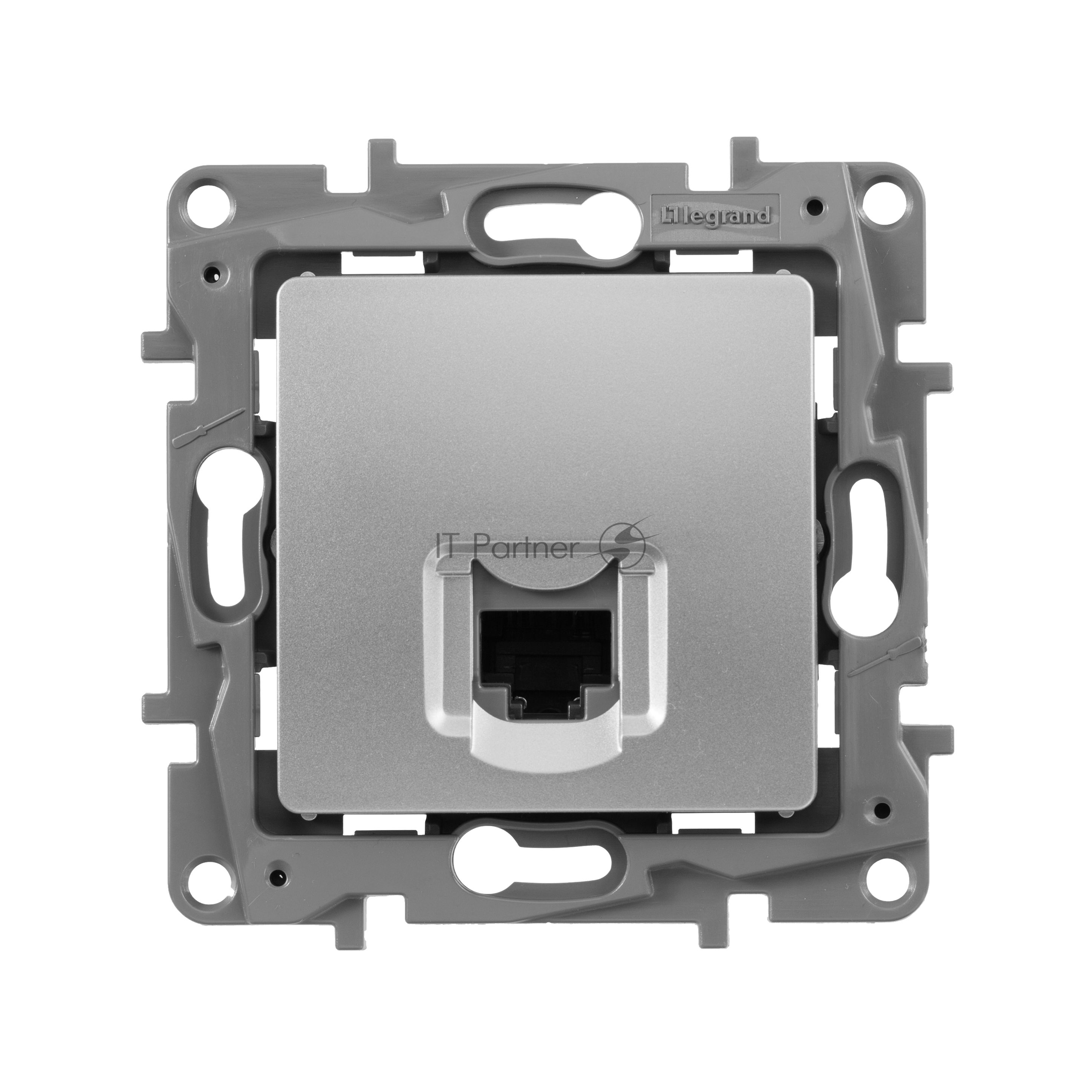 Розетка Legrand ETIKA RJ45 6 UTP алюминий 672453