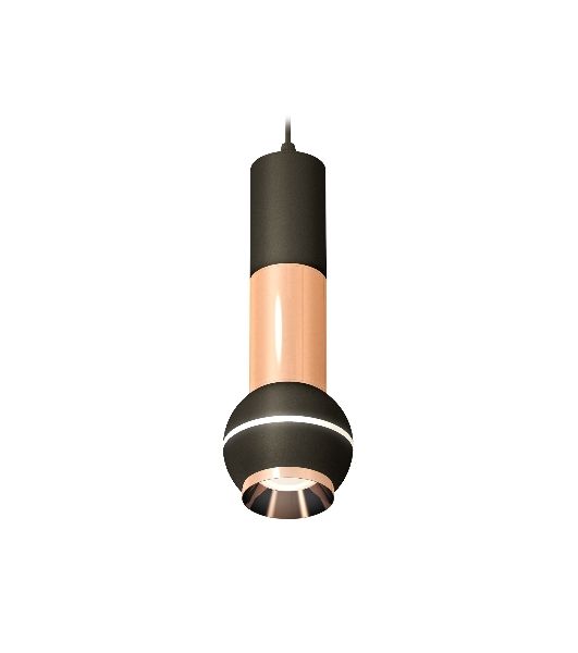 Светильник Ambrella XP1102040 SBK/PPG черный песок/золото розовое полированное MR16 GU5.3 LED 3W 4200K