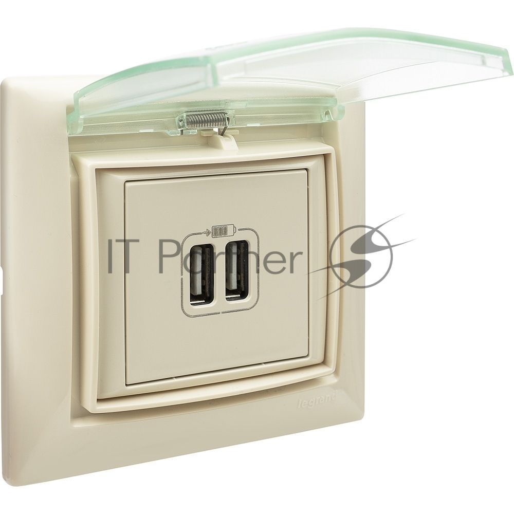 Аксессуары LEGRAND 774350 Рамка 1 пост, влагозащищенная, IP44, слоновая кость, Valena