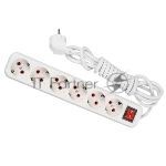 Удлинитель 6х2м с заземл. 16А IP20 с выкл. Lezard 720-0602-602