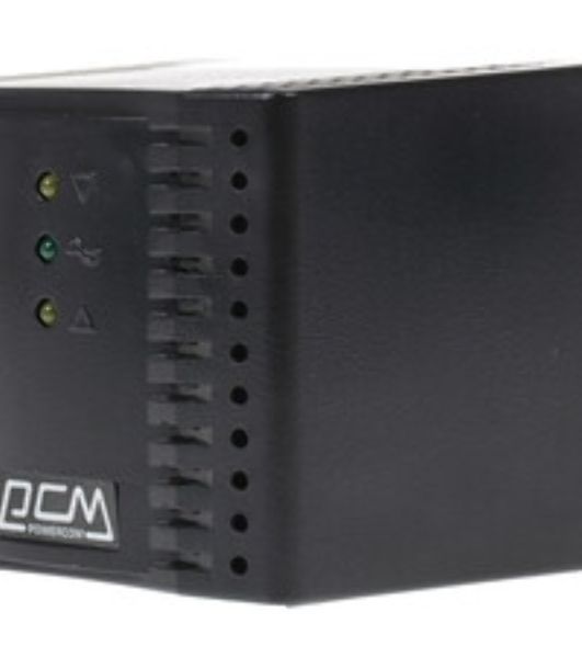 Стабилизатор напряжения Powercom Voltage Regulator, 3000VA, Black, Schuko