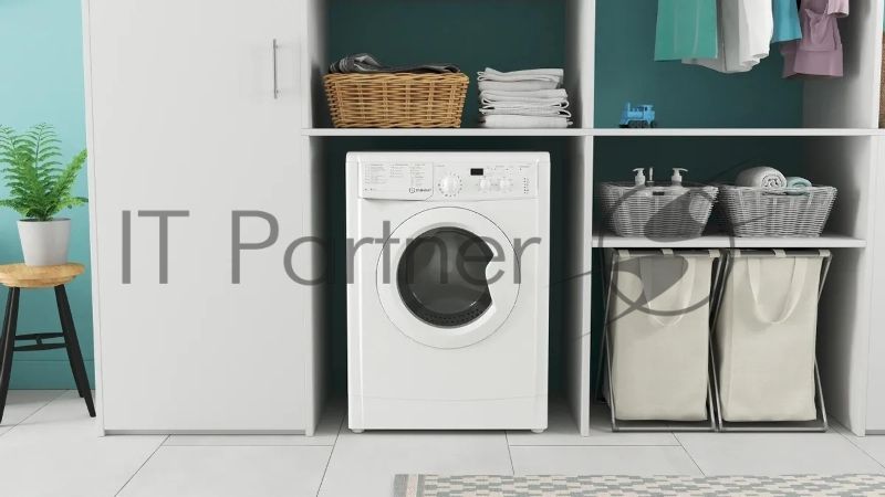 Стиральная машина Indesit IWSE6105(CIS)L белый, загрузка фронтальная 6 кг, 1000 об/мин., класс: А