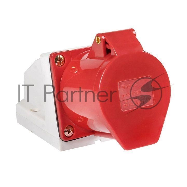 Розетка наруж. уст. 32А 380В 3P+РЕ IP44 (124) EKF ps-124-32-380