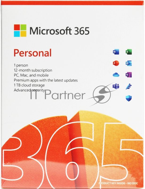 Офисное приложение Microsoft 365 Personal Subscr 1YR Medialess P8 (QQ2-01399)