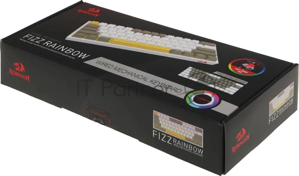 Клавиатура Redragon Fizz проводная, USB Type-A, белый