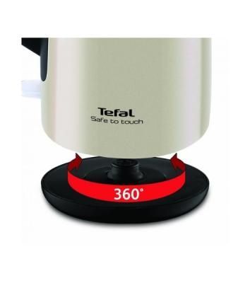 Чайник Tefal KO371I30 1.5л. 2200Вт бежевый/черный (металл)
