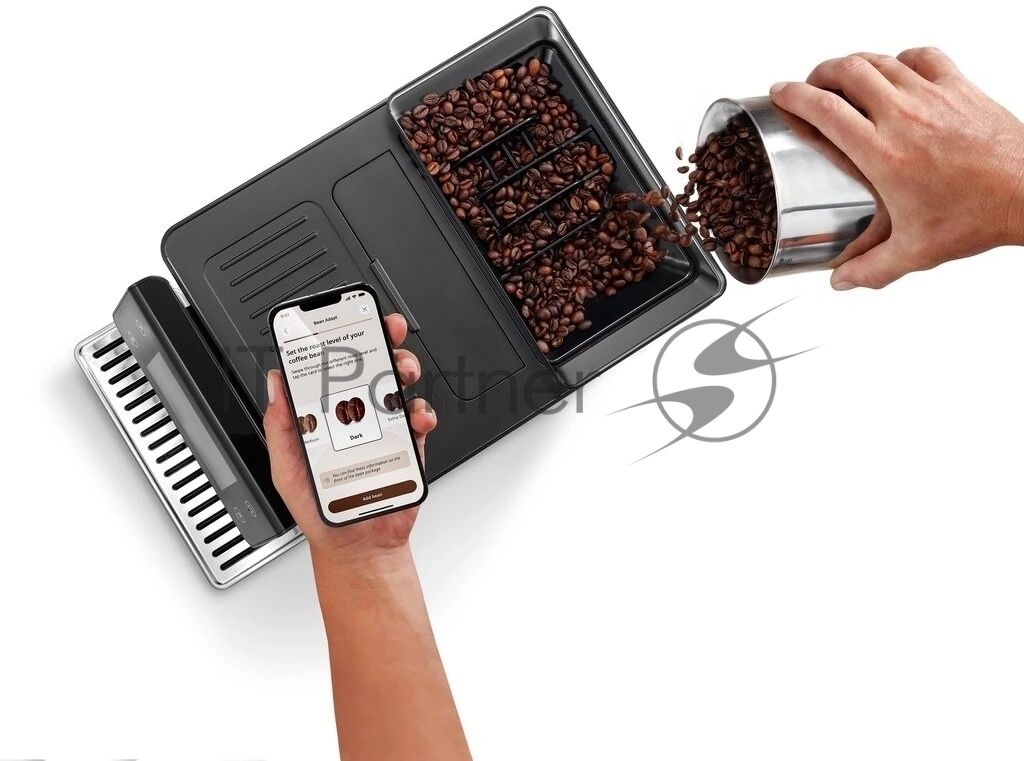 Кофемашина DeLonghi ECAM630.55.SM 1450Вт черный/серебристый