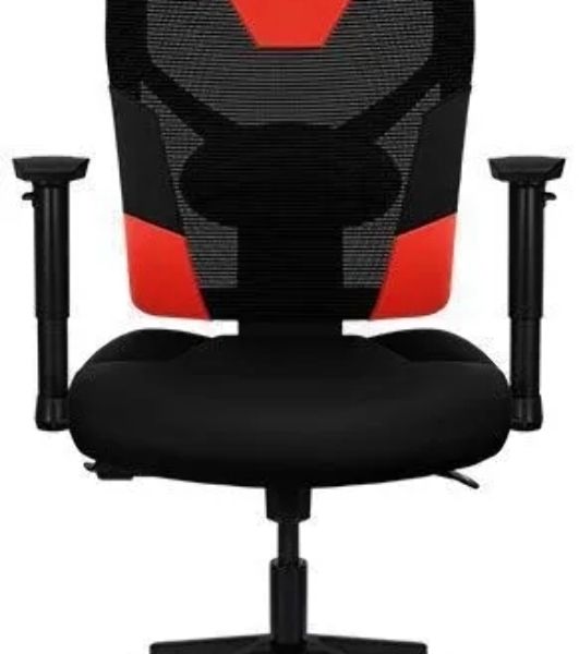 Кресло Aerocool GUARDIAN Champion красный, сетка, 150 кг, подголовник, регулируемые подлокотники, механизм качания, поясничная подушка