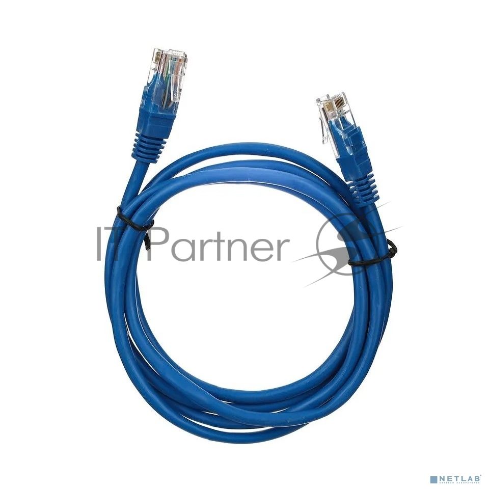 Коммутационный шнур Патч-корд литой "Telecom" UTP кат.5е 2м синий 6242755317536