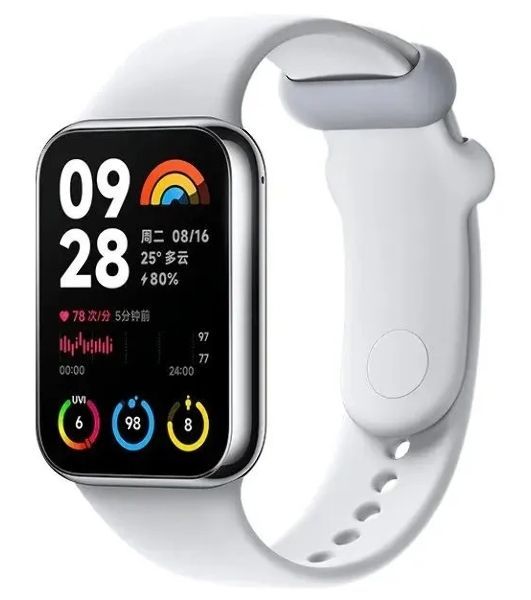 Фитнес-браслет Xiaomi Smart Band 8 Pro, 1.74 дюйм, AMOLED, Bluetooth, 5ATM, серый