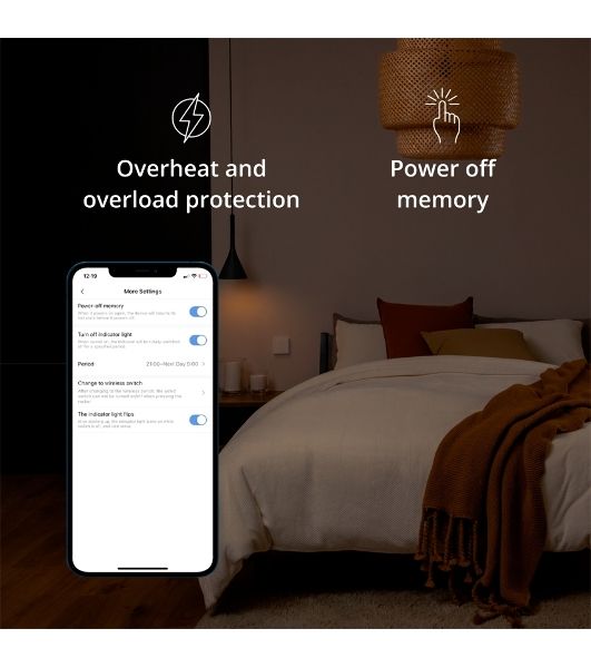 Выключатель умный Aqara Smart wall switch H1 (with neutral, double rocker) WS-EUK04