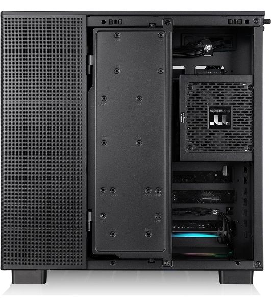 Компьютерный корпус Thermaltake View 380 XL TG ARGB черный без БП E-ATX 2x120мм 2xUSB3.0 audio bott PSU