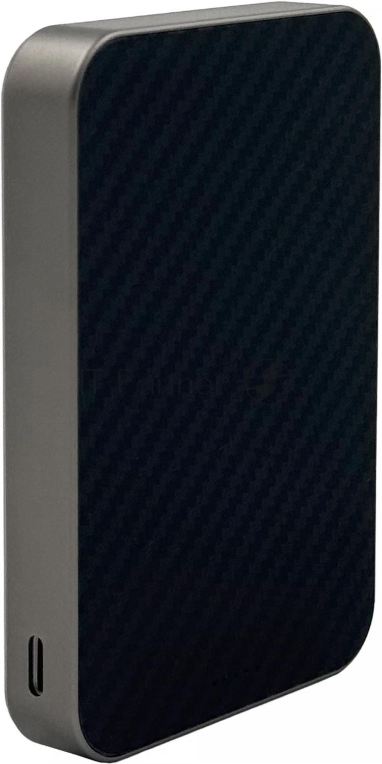Мобильный аккумулятор Magssory PBN022 10000mAh QC4.0/PD3.0 15W 3A USB-C беспров.зар. титановый
